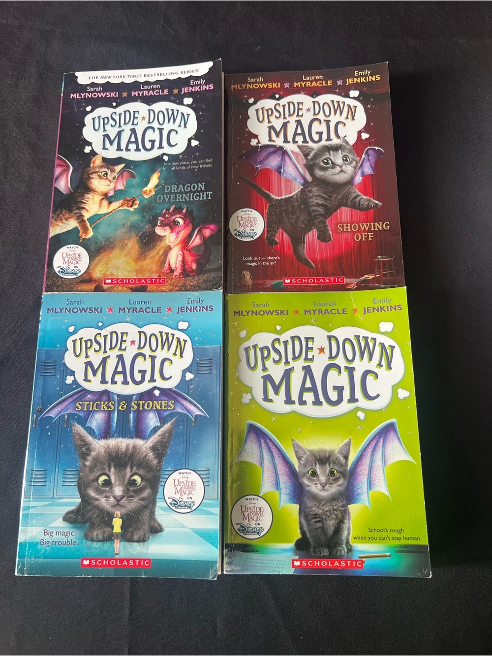 Upside-Down Magic Books 1-4 Bundle by Mlynowski, Myracle & Jenkins - Scholastic